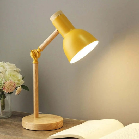 Scandinavische LED Houten Bureaulamp | Moderne Dimbare Tafellamp met Natuurlijk Hout Ontwerp, Energiezuinig & Oogvriendelijk