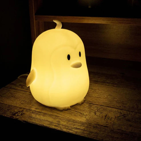 Penguin Silicone Pat-Induction LED Night Light