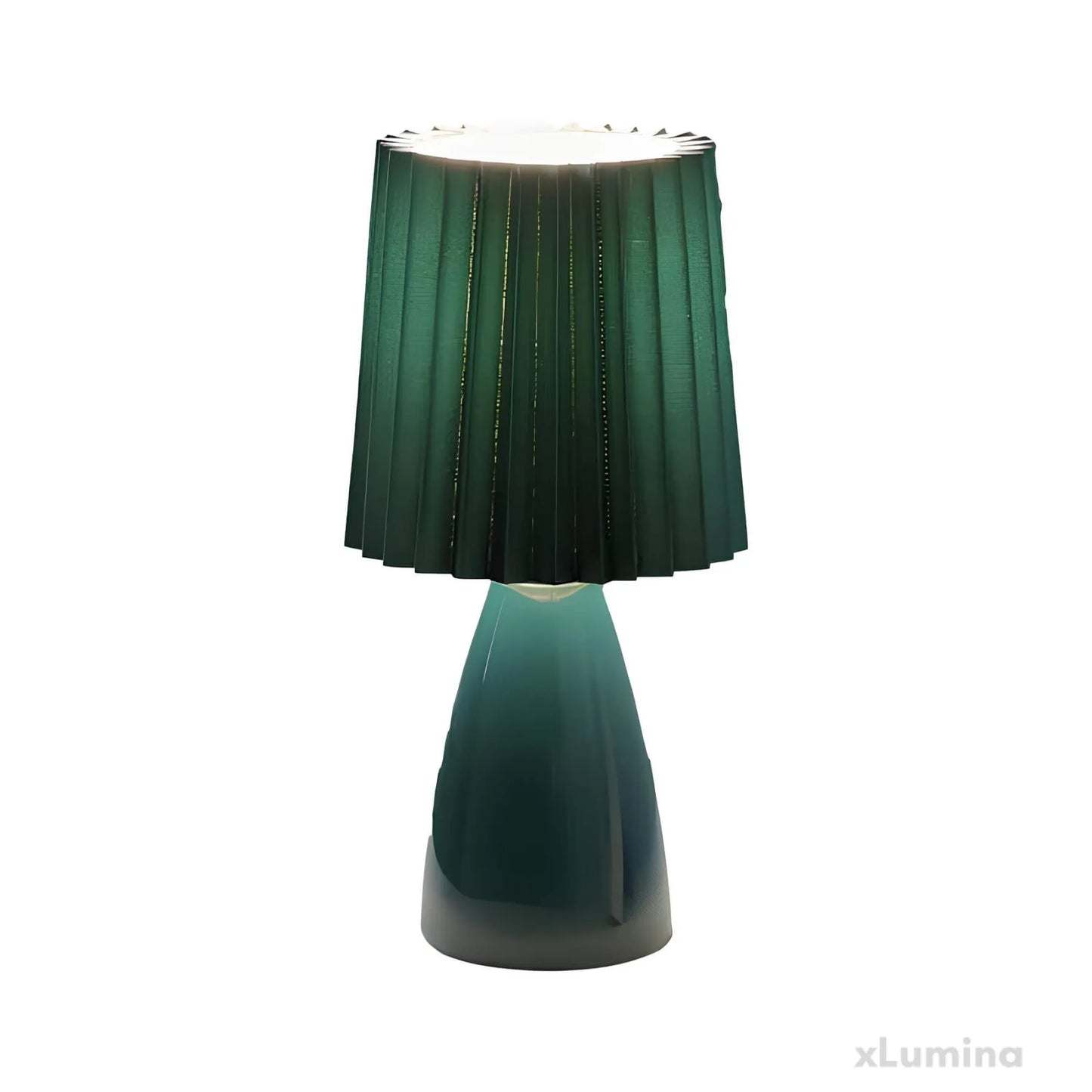 PleatedLight - Dimbare tafellamp met glazen voet en USB