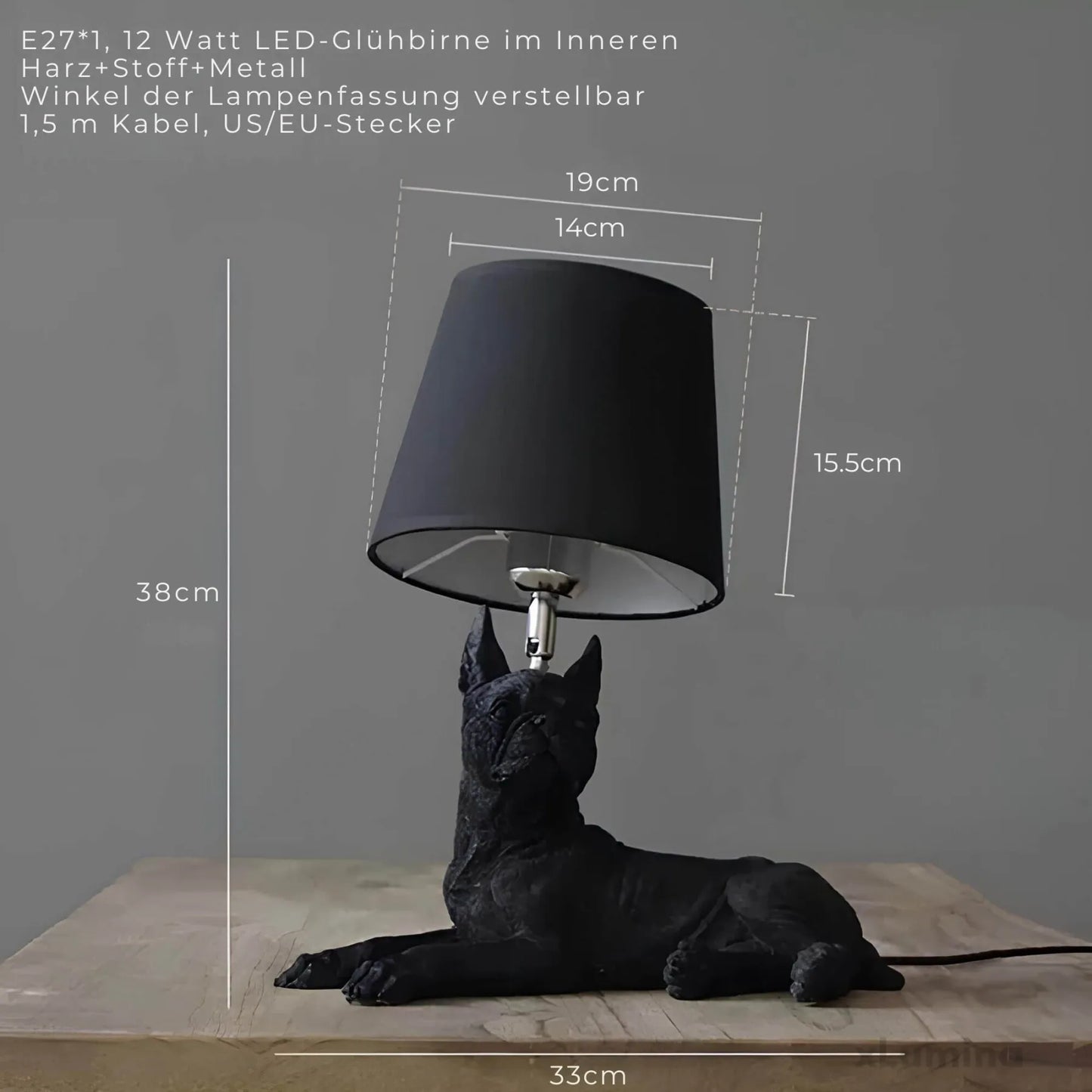 Pupart Puppy - Art Deco tafellamp