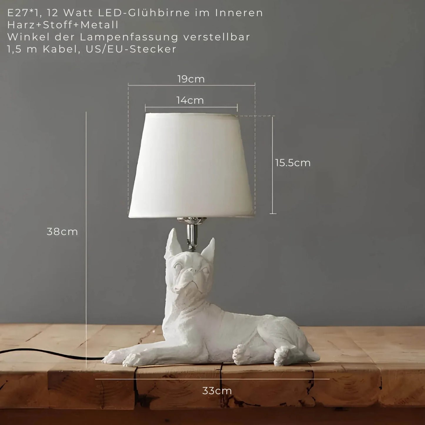 Pupart Puppy - Art Deco tafellamp