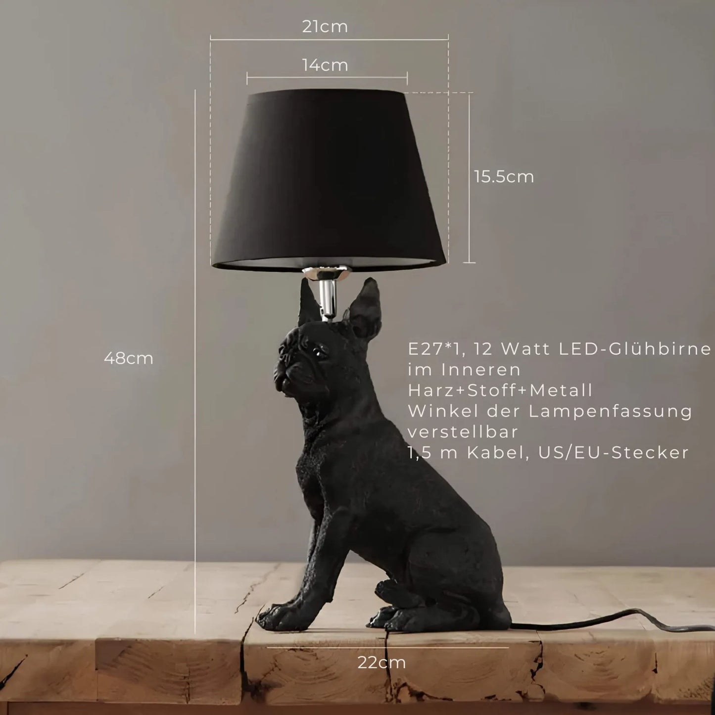 Pupart Puppy - Art Deco tafellamp