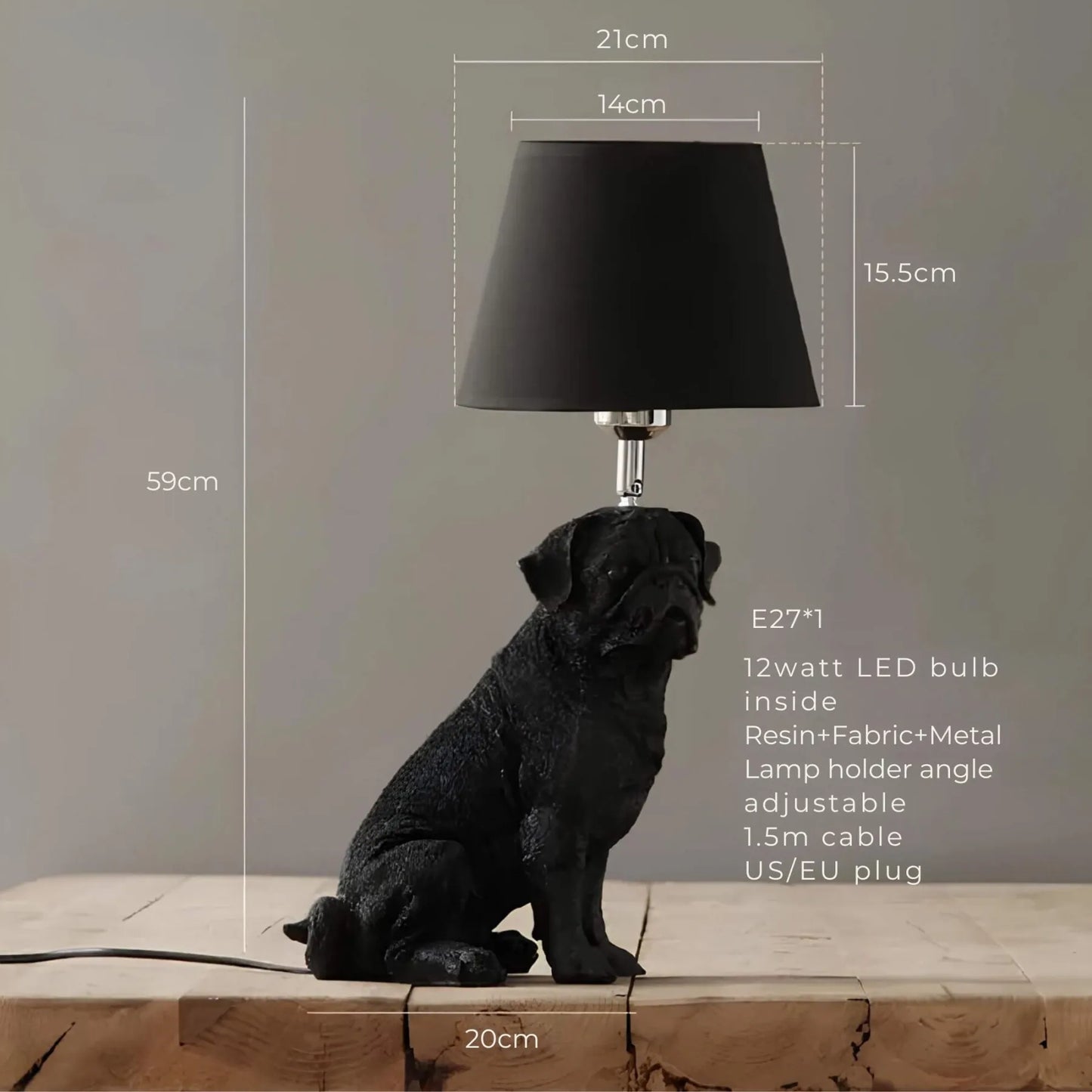 Pupart Puppy - Art Deco tafellamp