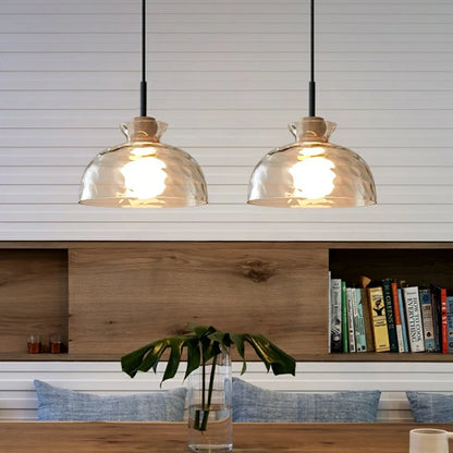 Luma - Hanglamp in gegolfd glas