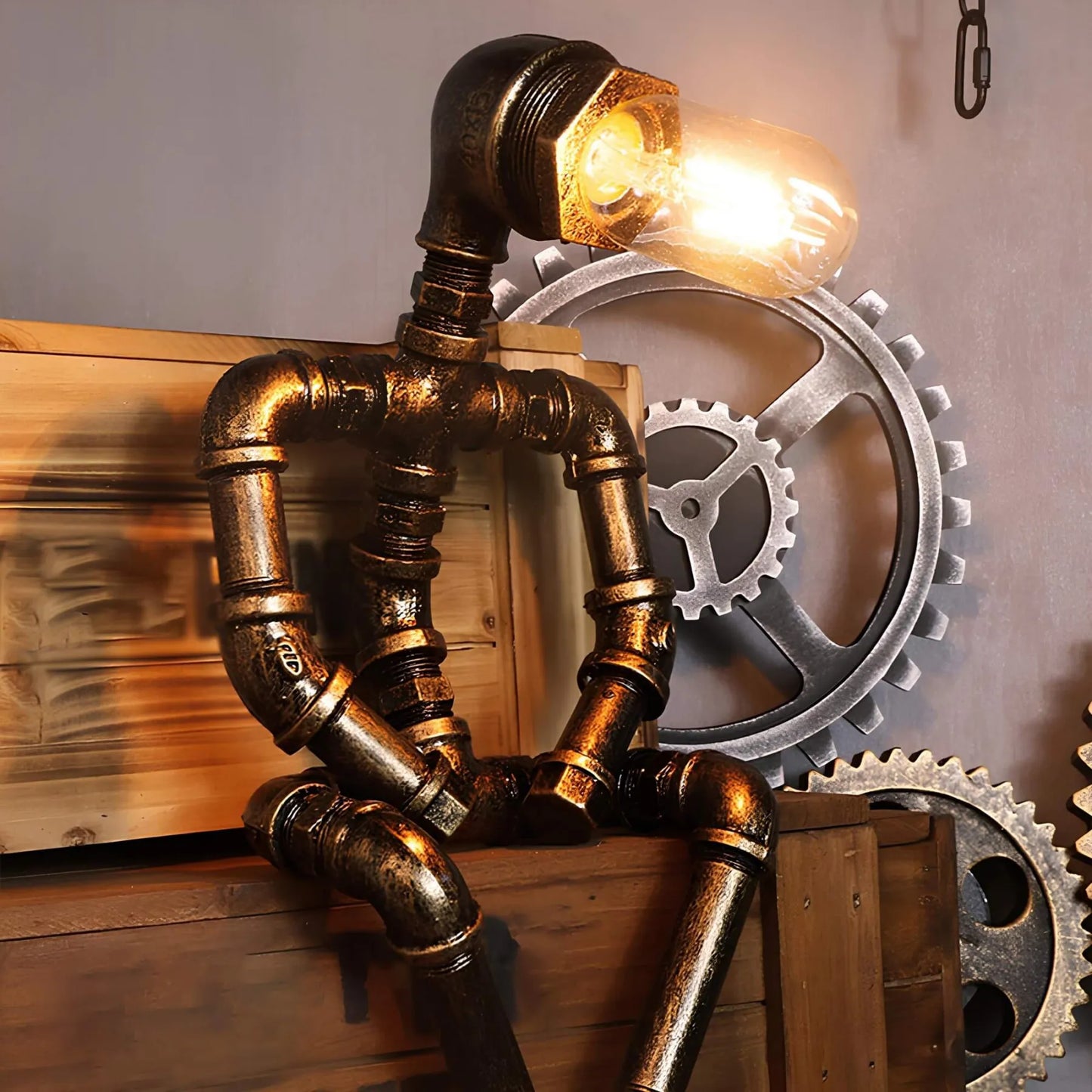 RoboLight - Moderne slaapkamerlamp in de vorm van een robot