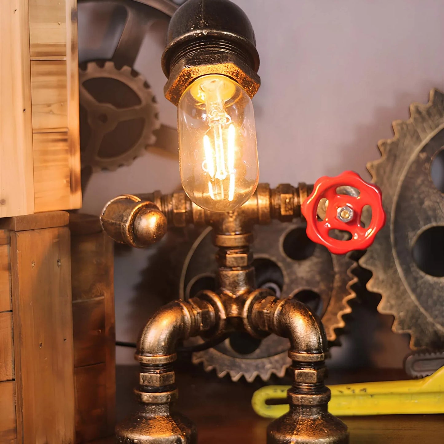 RoboLight - Moderne slaapkamerlamp in de vorm van een robot