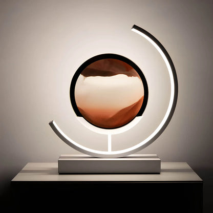 Sands of Time Minimalistische tafellamp - Beweegbaar zandkunstwerk