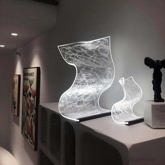 Slanke acryl- Acryl Led Tafellamp
