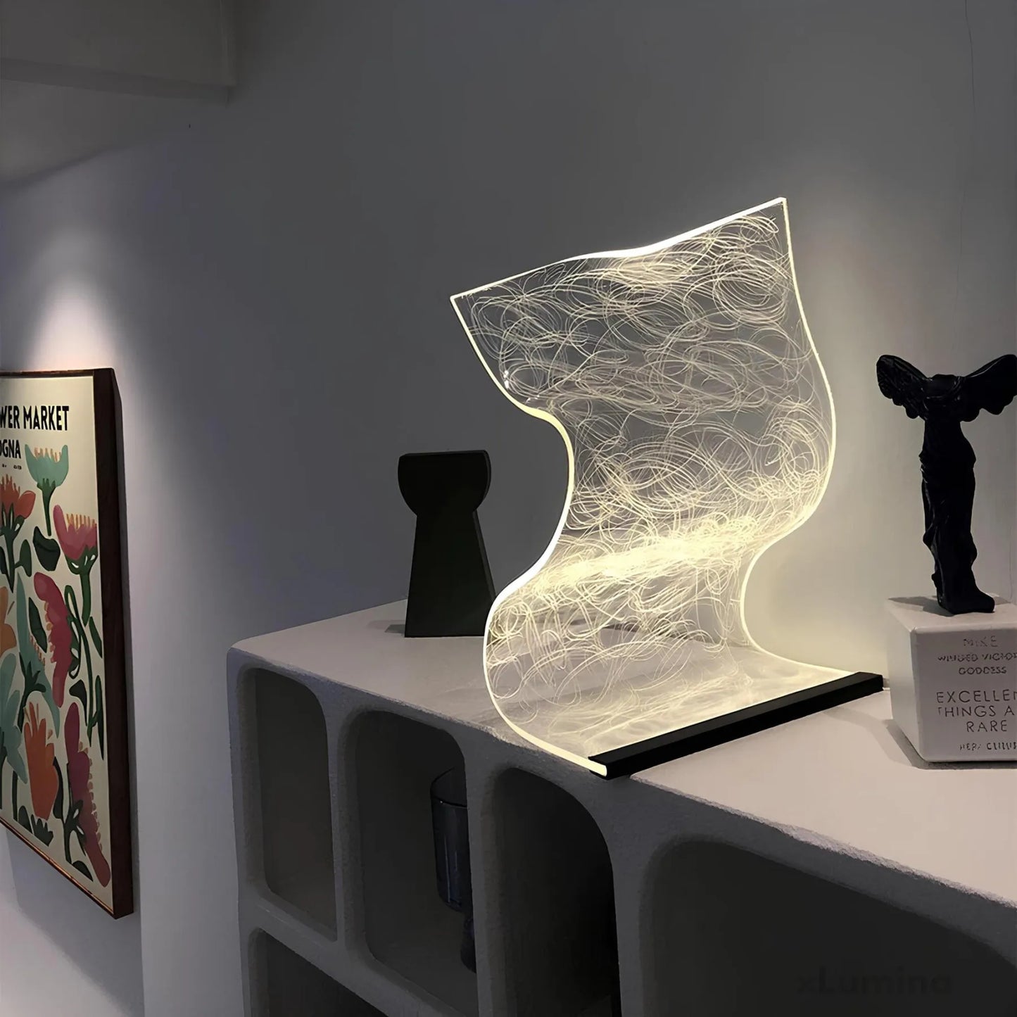 Slanke acryl- Acryl Led Tafellamp