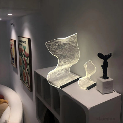 Slanke acryl- Acryl Led Tafellamp