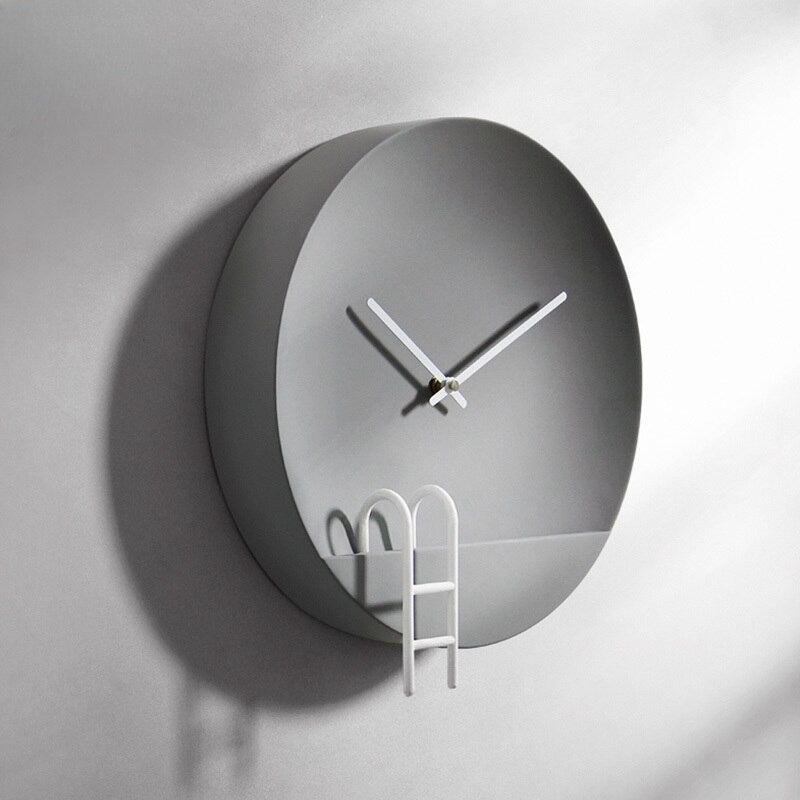 Novaris | Moderne Cement-Wandklok Grijs