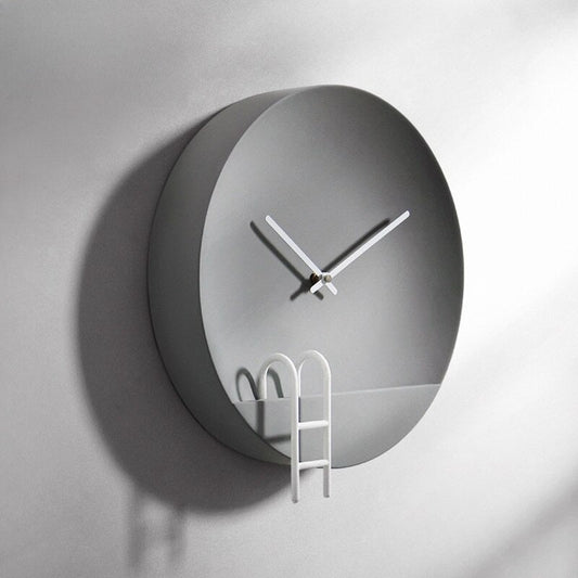 Novaris | Moderne Cement-Wandklok Grijs