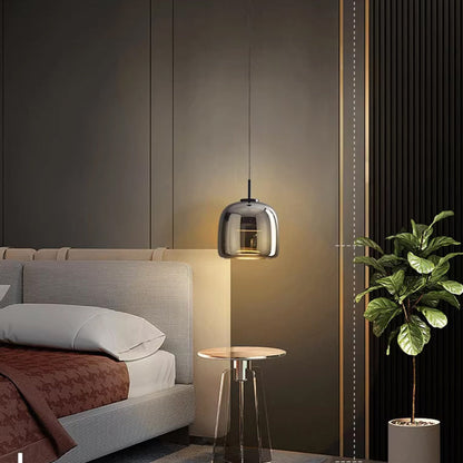 NobleNova - Scandinavische zwarte glazen hanglamp