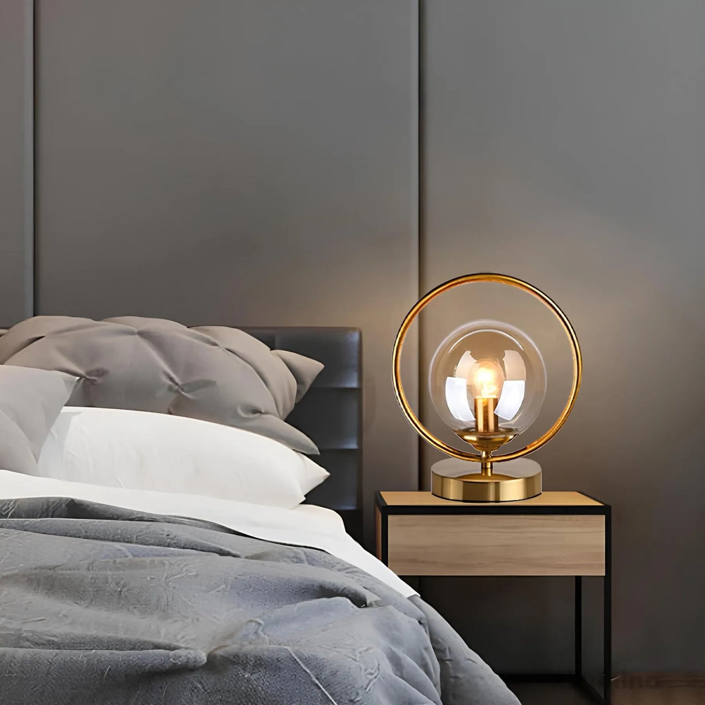 Sparkling Sphere - Glazen bol tafellamp