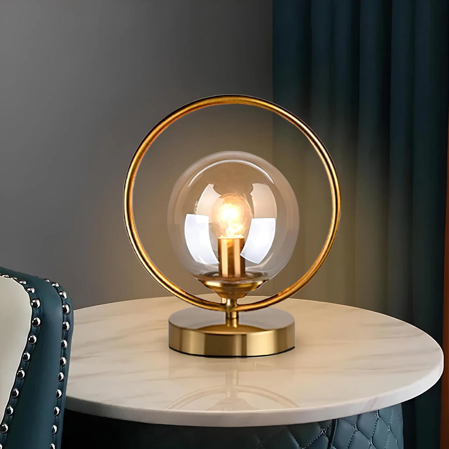 Sparkling Sphere - Glazen bol tafellamp