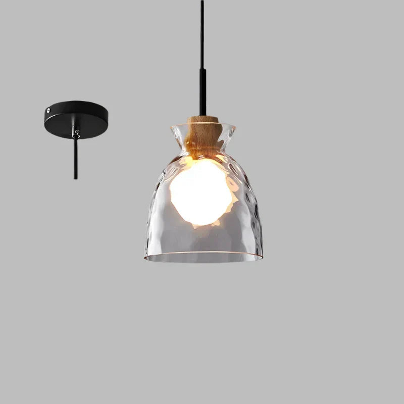 Luma - Hanglamp in gegolfd glas