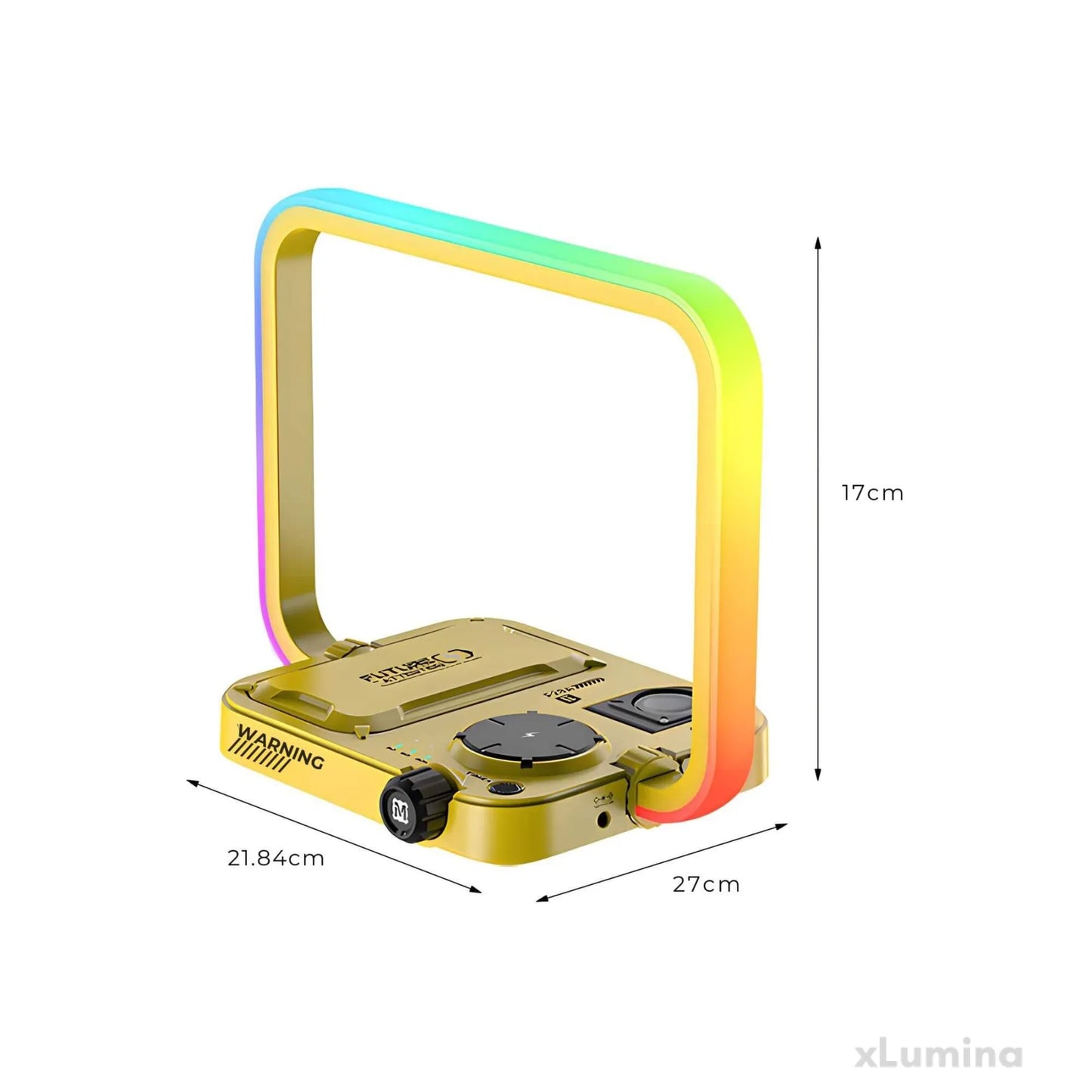 TechGlow - 3-in-1 draadloze oplader & RGB tafellamp