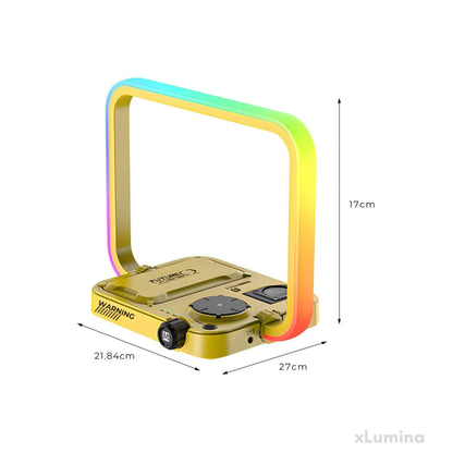 TechGlow - 3-in-1 draadloze oplader & RGB tafellamp