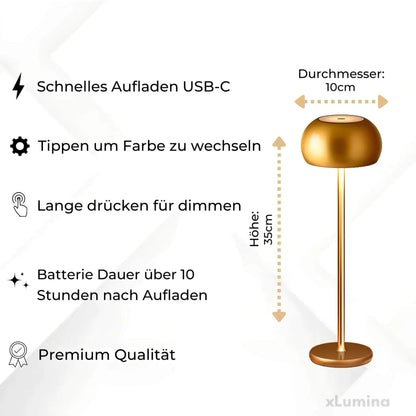 Tokio – Draadloze LED Tafellamp met Touchbediening | Oplaadbaar & Dimbaar