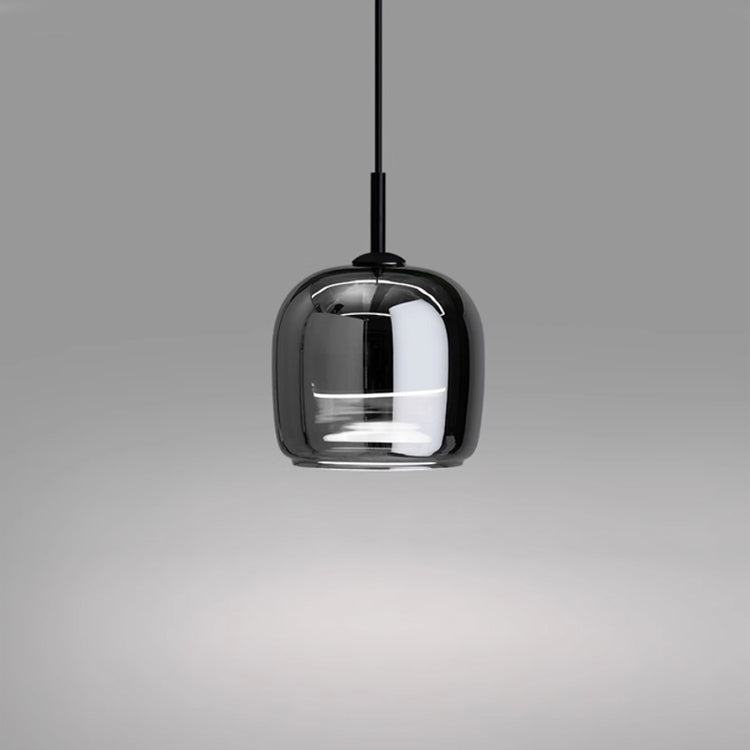 NobleNova - Scandinavische zwarte glazen hanglamp