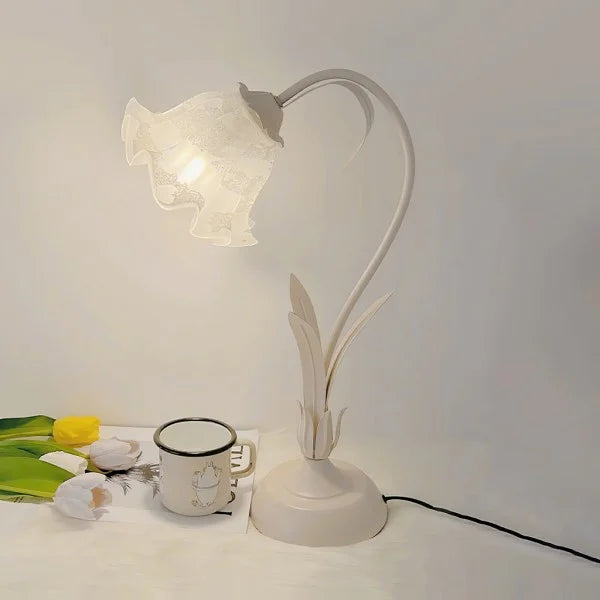 BlumenLampe Vintage Tafellamp | Verstelbare Bloem Lamp in Retro Design voor Woonkamer & Slaapkamer