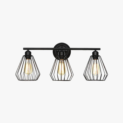 RetroCage | Vintage drievoudige wandlamp