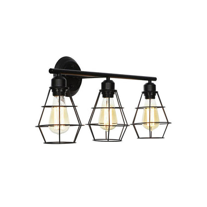 RetroCage | Vintage drievoudige wandlamp