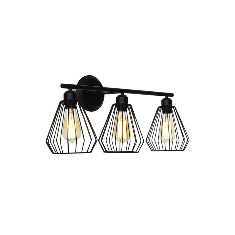 RetroCage | Vintage drievoudige wandlamp