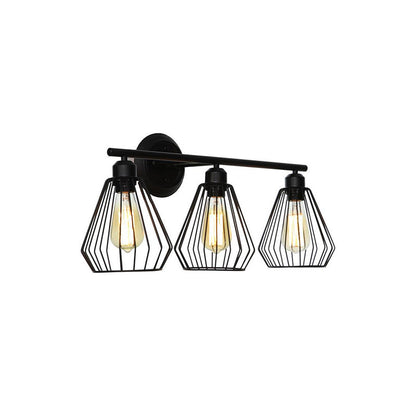 RetroCage | Vintage drievoudige wandlamp