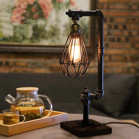VintageEssence - Vintage metalen tafellamp