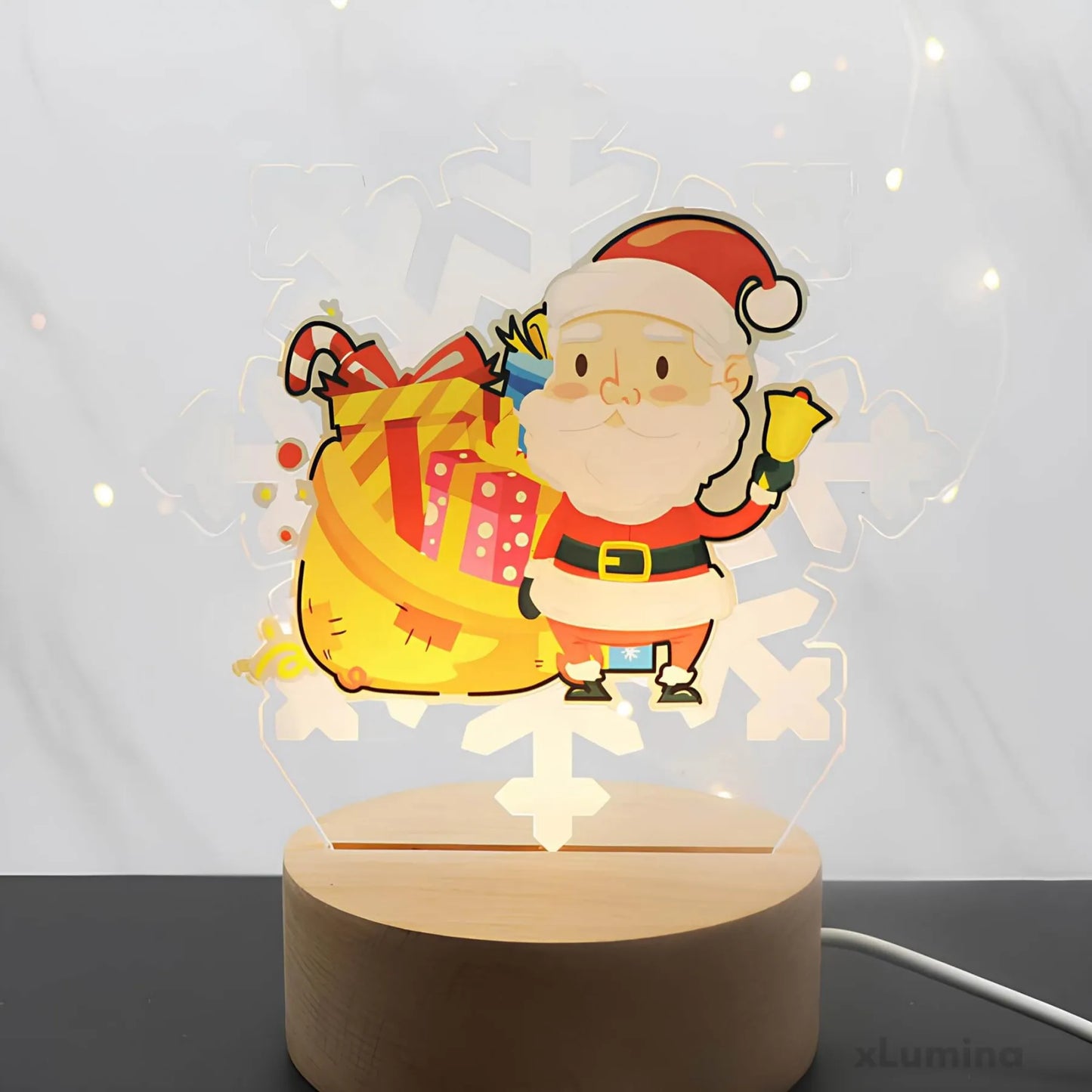 LED kerstlamp - Acryl nachtlampje