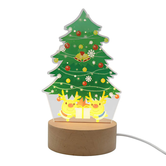 LED kerstlamp - Acryl nachtlampje