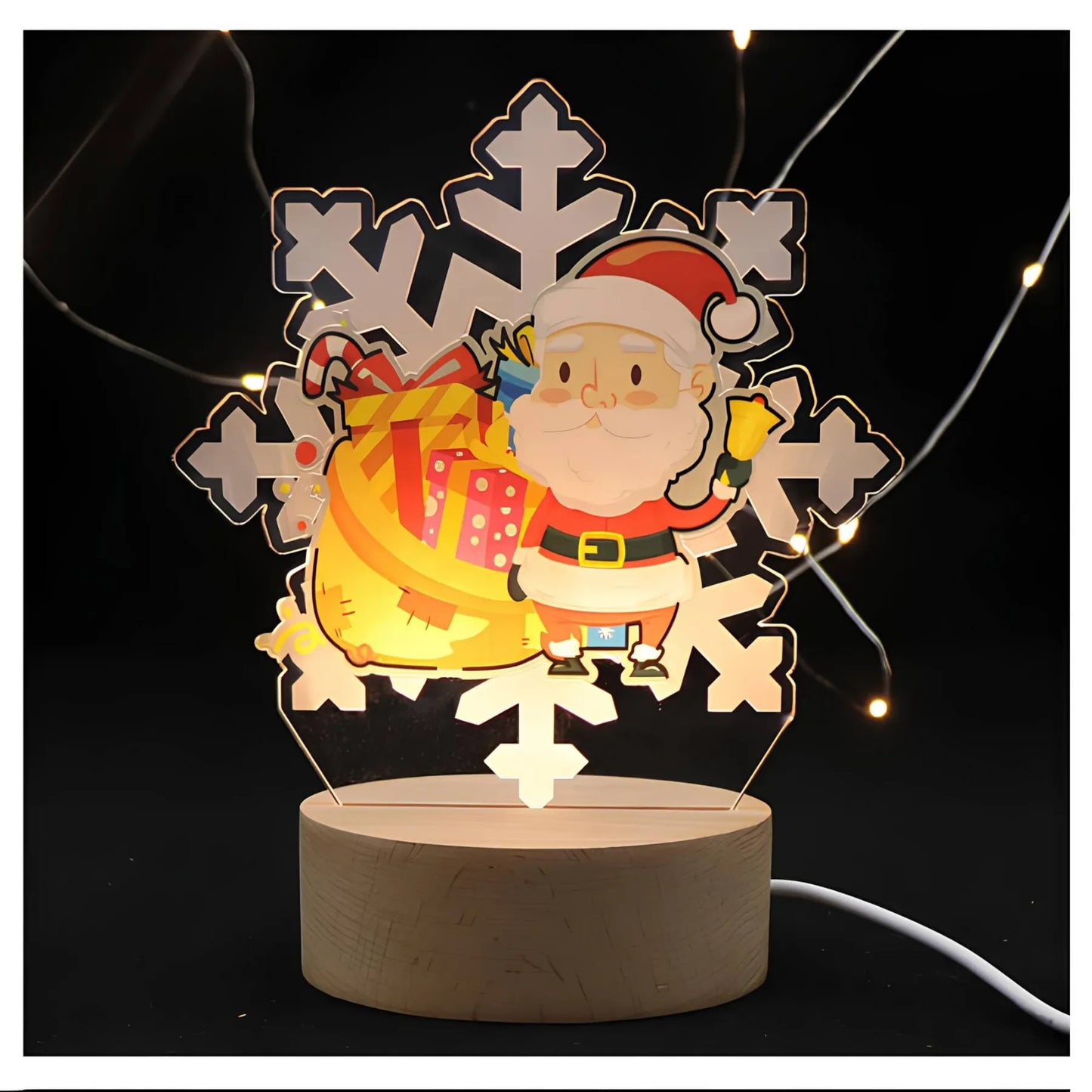 LED kerstlamp - Acryl nachtlampje