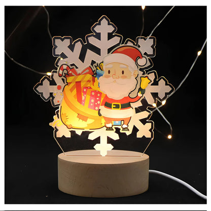 LED kerstlamp - Acryl nachtlampje
