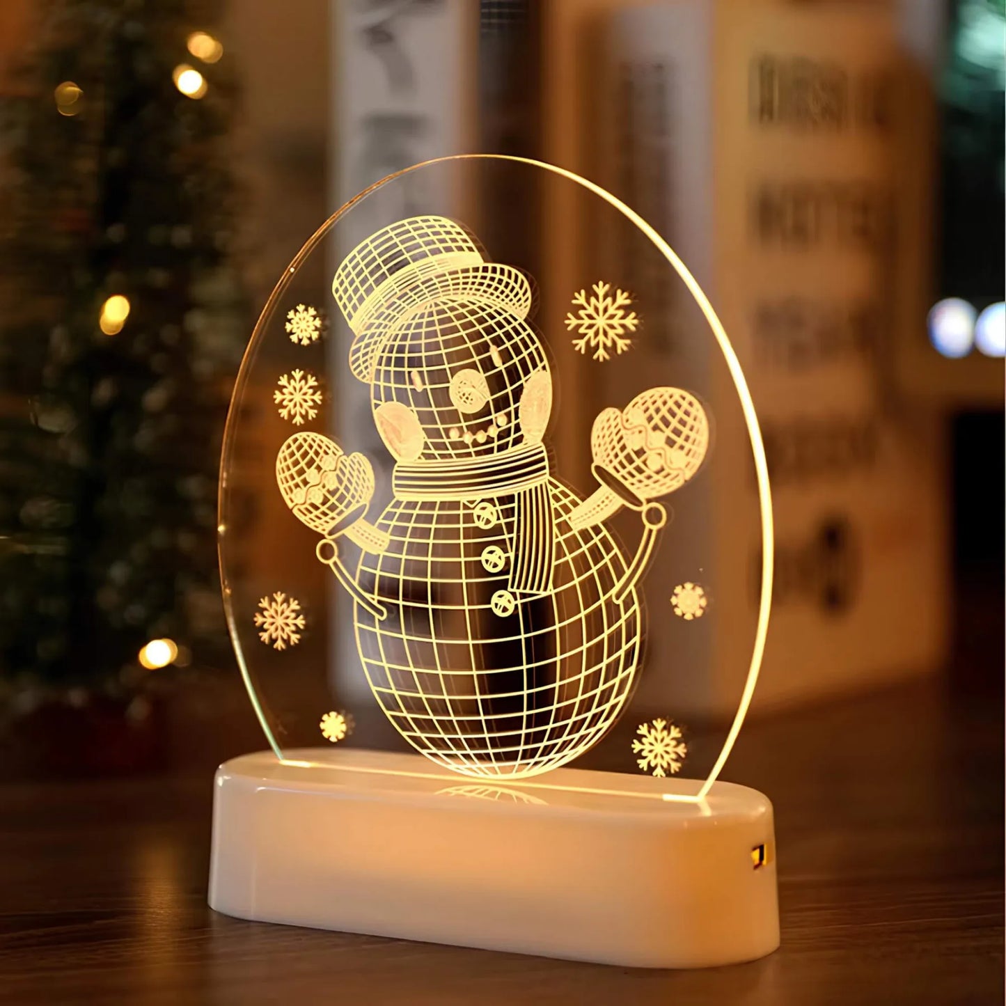 LED kerstverlichting - Kerstman sneeuwpop