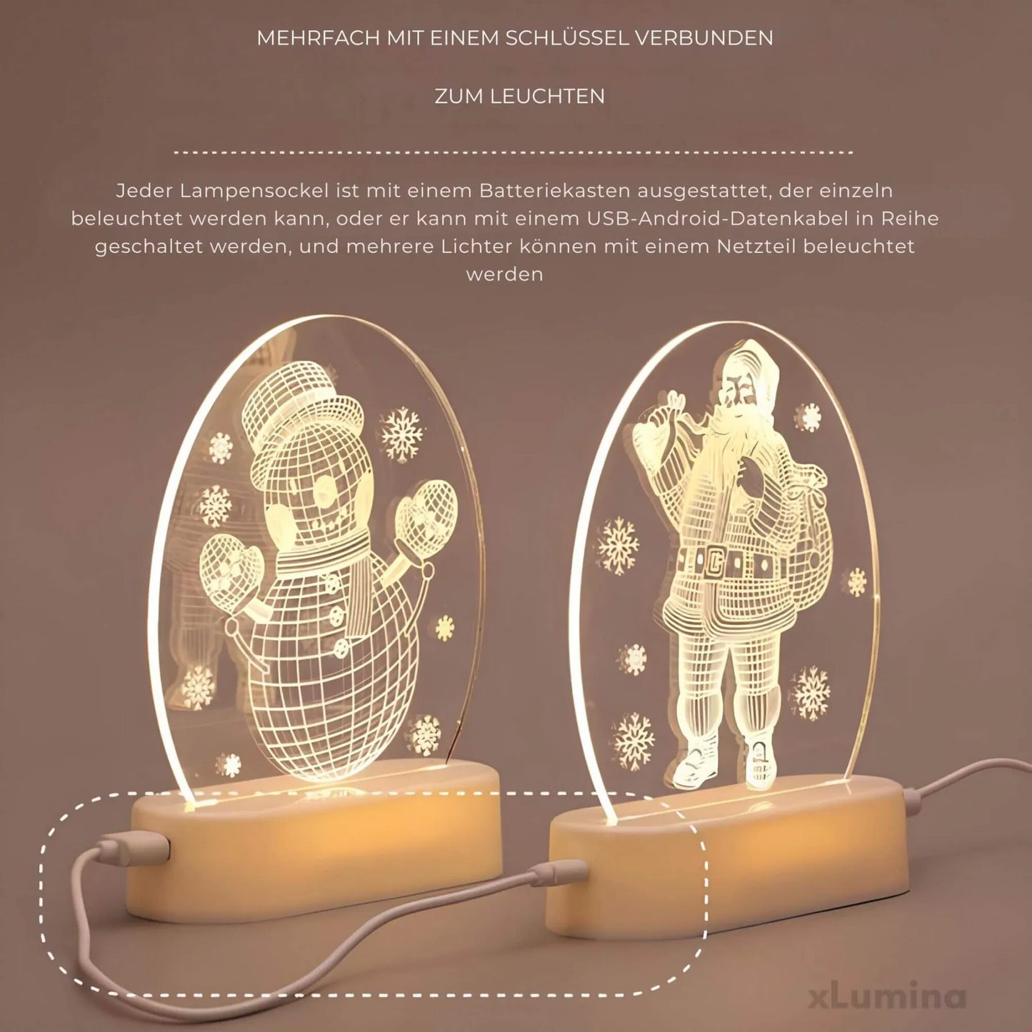 LED kerstverlichting - Kerstman sneeuwpop
