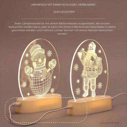 LED kerstverlichting - Kerstman sneeuwpop
