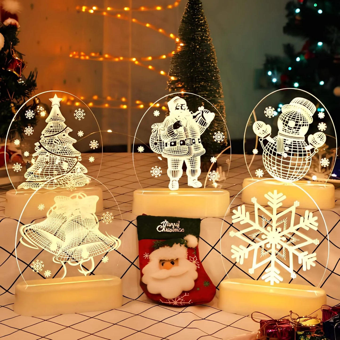 LED kerstverlichting - Kerstman sneeuwpop