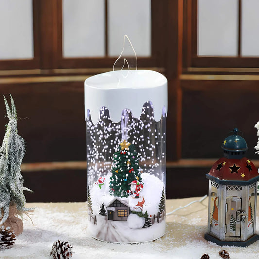 Kerstboom lamp - Sneeuwpop tafellamp