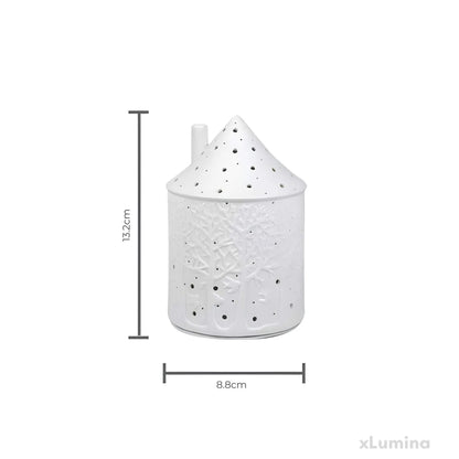 Kerstverlichting - Handgemaakte keramische lamp met LED