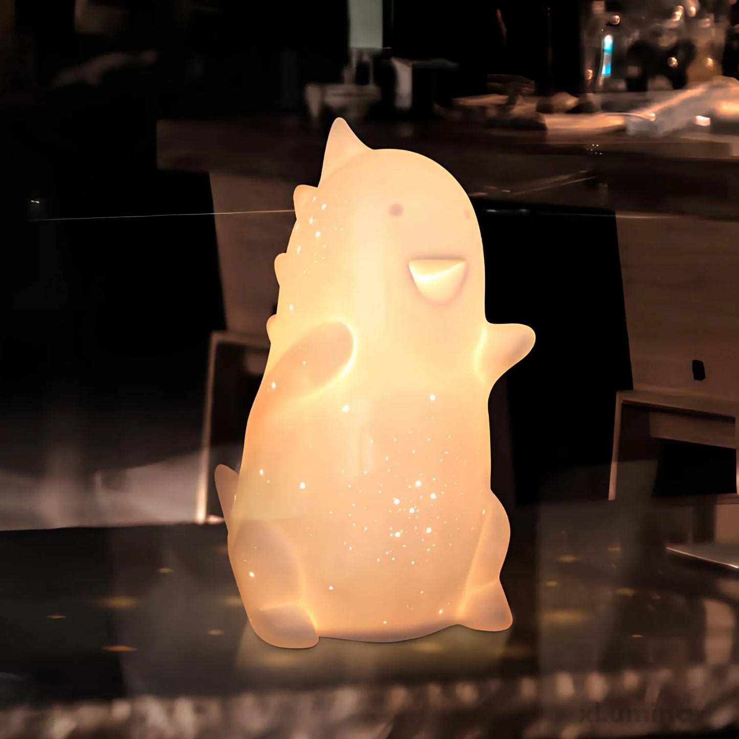 Kerstverlichting - Handgemaakte keramische lamp met LED