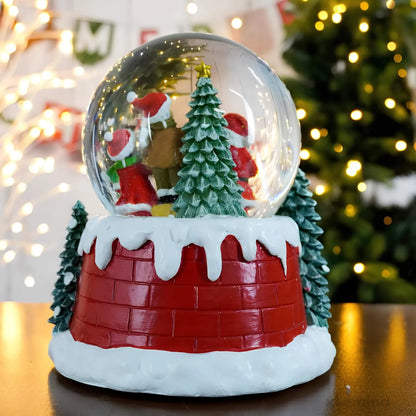 Kerstdecoratie - Sneeuwbol met LED verlichting