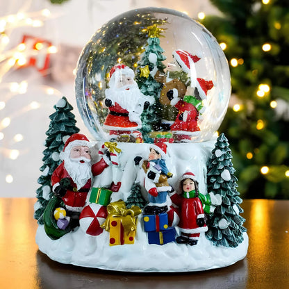 Kerstdecoratie - Sneeuwbol met LED verlichting