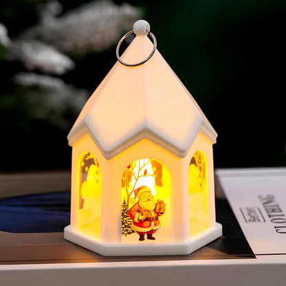 Kerstlantaarn - LED lamp Kerstman