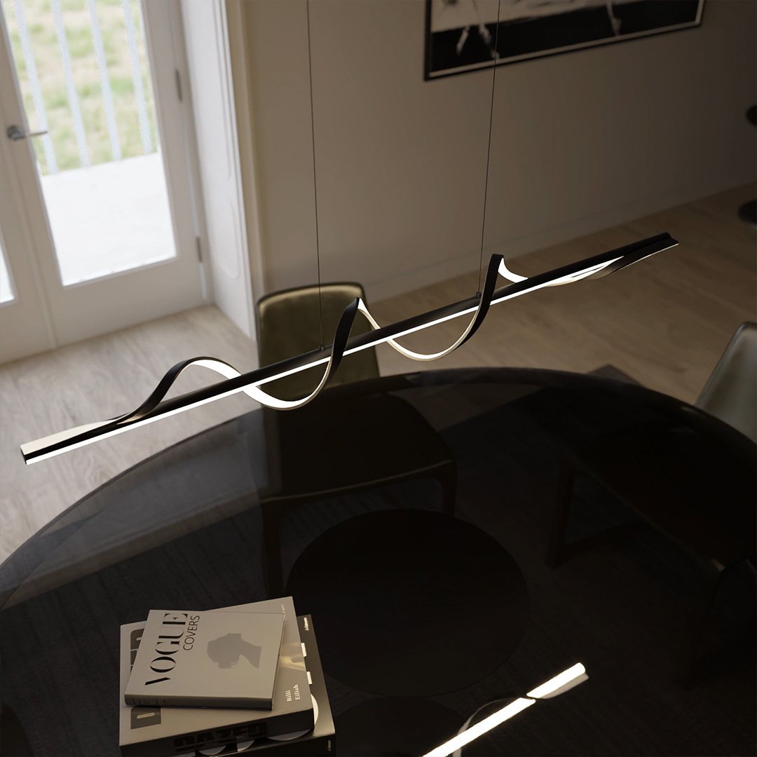 Clarion - Moderne Hanglamp van Glas