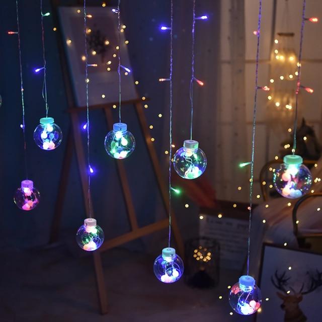 LED Feeën tuinlampjes met Gloeibollen – Warm Wit of Multicolor – IP44 – 12 Ballen van 8 cm