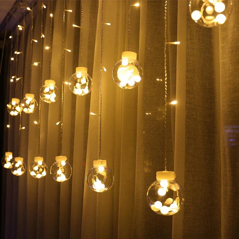 LED Feeën tuinlampjes met Gloeibollen – Warm Wit of Multicolor – IP44 – 12 Ballen van 8 cm