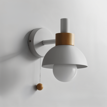 Pastelpop wandlamp - Scandinavisch design met trekschakelaar