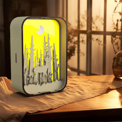 HolzGlut | Elegant USB-bedlampje van hout met persoonlijke lasergravure