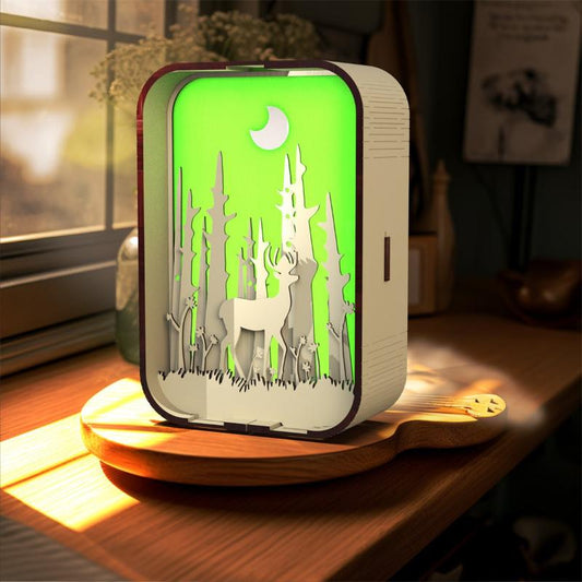 HolzGlut | Elegant USB-bedlampje van hout met persoonlijke lasergravure